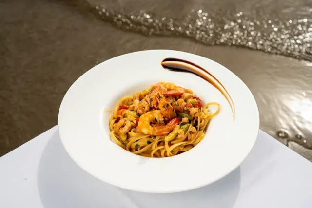 Shrimp and Pumpkin Linguini