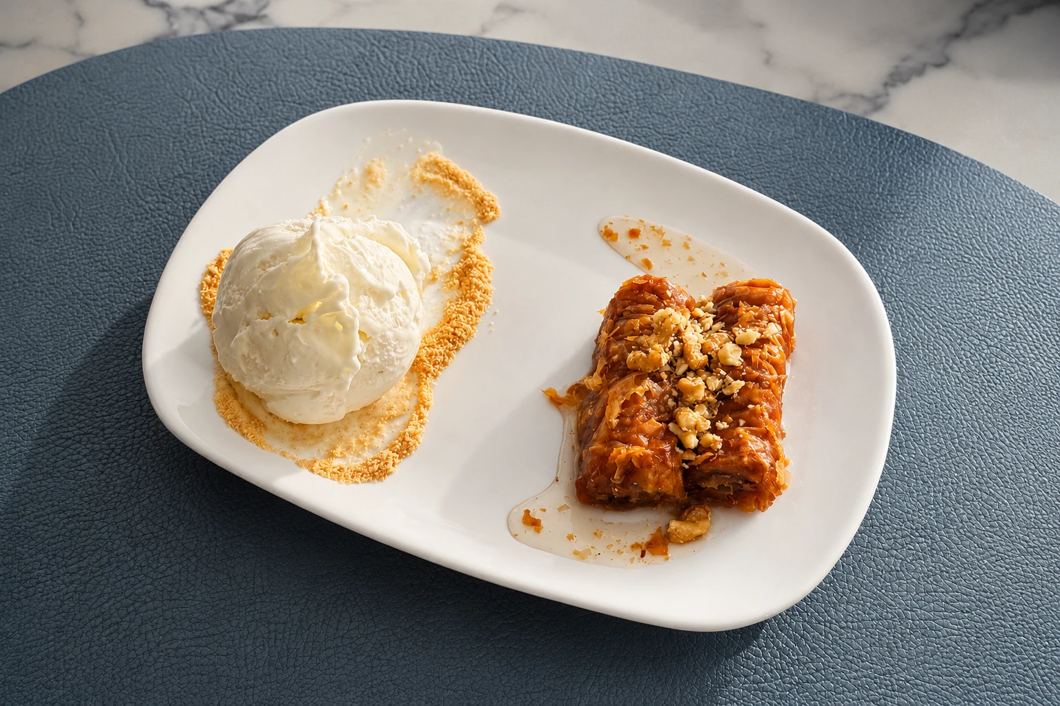 Baklava con Gelato