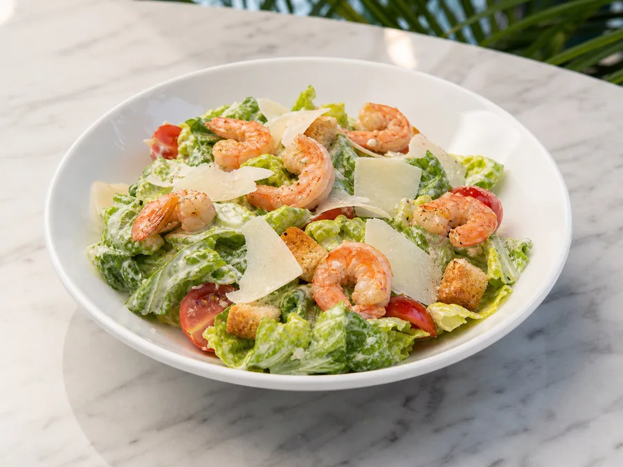 Insalata Caesar con Gamberetti